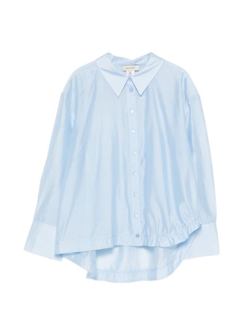 Camicia bambina Twinset celeste rigata TWINSET Kids | 261GJ211104614